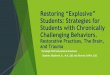 Restoring “Explosive” Students: Strategies for … › images › pdf › cDJfDJ_Restrative...Greene, Ross W. The Explosive Child: a New Approach for Understanding and Parenting