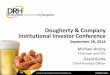 Dougherty & Company Institutional Investor Conferences2.q4cdn.com/667477022/files/doc_presentations/... · 28.09.2016  · Institutional Investor Conference September 28, 2016 Michael