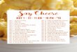 Say Cheese - Seneca Buffalo Creek Casino€¦ · Say Cheese MAY 1 – 31 • 11 AM – 10 PM • $16 May 17 Chicken Enchilada Mac & Cheese May 18 Cordon Bleu Mac & Cheese May 19 Black