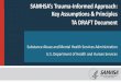 SAMHSA’s Trauma-Informed Approach: Key Assumptions ......The Four Rs •Realizes widespread impact of trauma and Realizes understands potential paths for recovery •Recognizes signs