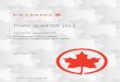 THIRD QUARTER 2015 - Air Canada · THIRD QUARTER 2015 INTERIM UNAUDITED Condensed Consolidated Financial Statements and Notes November 5, 2015. ... year and lower demand in the first