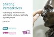 Shifting Perspectives - RNIB · The title Shifting Perspectives suggests that attitude matters. When we see things in a new way, changes follow naturally. The museum experience of