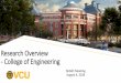 Research Overview - College of Engineering · 2019-09-04 · Research Overview - College of Engineering ReDAC Meeting August 4, 2019. Presentation goals and topics Presentation topics