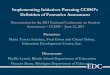 Implementing Initiatives Pursuing CCSSO’s Definition of … · 2011-07-05 · Implementing Initiatives Pursuing CCSSO’s Definition of Formative Assessment. Presentation for the