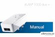 dLAN® 1000 duo...Introduction 10 devolo dLAN 100 0 duo+ 2.2 The dLAN 1000 duo+ The dLAN 1000 duo+ is equipped with two fast ethernet connectors, one dLAN indicator light, The LED