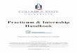 Practicum & Internship Handbook - Columbus State University · 2016-09-08 · Appendix H: Summary of Hours of Professional Service Form 30 Appendix I: Practicum & Internship Weekly