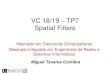 VC 18/19 TP7 Spatial Filters - DCCmcoimbra/lectures/VC_18... · VC 18/19 - TP7 - Spatial Filters Mean Filtering • We are degrading the energy of the high spatial frequencies of