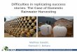 Difficulties in replicating success stories: The Case of ... · 2/12/2016  · Le 7ème Forum du // 7th Forum of the Rural Water Supply Network : Abidjan, Côte d’Ivoire (29.11.2016