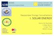 NEMC CONSULTATION ON Asian Development Bank SOLAR … · 2015-08-20 · NEMC CONSULTATION ON Asian Development Bank SOLAR ENERGY Naypyidaw Energy Consultations I. SOLAR ENERGY Heinz-W