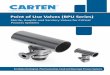 Point of Use Valves (BPU Series) - Fujikin · Point of Use Valves (BPU Series) Sterile, Aseptic and Sanitary Valves for Critical ... heavy block design ZDT valves. Test Centre Carten-Fujikin