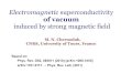 Electromagnetic superconductivitycrunch.ikp.physik.tu-darmstadt.de/.../TALKS/Chernodub.pdf · 2011-03-23 · Superconductivity Discovered by Kamerlingh Onnes at the Leiden University