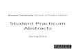 Student Practicum Abstracts - Boston University · Methods: During this practicum I researched other granting organizations and their evaluation of the processes and outcomes of their