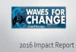 2016 Impact Report - Waves For Change · 2017-07-28 · The Waves for Change (W4C) Model 3 W4C coaches are trained in surf coaching, lifesaving, child & youth care work, job readiness