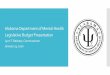 Alabama Department of Mental Health Legislative Budget 2020-01-21آ  Legislative Budget Presentation