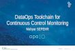DataOps Toolchain for Continuous Control Monitoring · #PIWorld ©2018 OSIsoft, LLC DataOps Toolchain for Continuous Control Monitoring Mahyar SEPEHR 1
