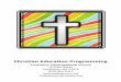 Christian Education Programming - tewksburycc.org...Tewksbury Congregational Church (TCC), United Church of Christ, is a mainstream, Protestant church, established in 1734 and is the