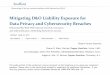 Mitigating D&O Liability Exposure for Data Privacy and …media.straffordpub.com/products/mitigating-d-and-o-liability-exposur… · 23-06-2015  · The audio portion of the conference