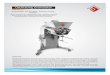 Oscillating Granulator - Dumra Machines Granulator.pdf · Oscillating Granulator has one rotor with five edges, which oscillate on horizontal axis. There is one half round sieve mounted