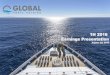 1H 2016 Earnings Presentation - GLOBAL PORTS HOLDING · 1H 2016: Market and Company Highlights 1st half of the year is a lower season in cruise business in the Mediterranean compared