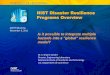 NIST Disaster Resilience Programs Overvie · NIST Disaster Resilience Programs Overview Dr. S. Shyam Sunder Director, Engineering Laboratory ... and infrastructure performance to
