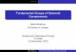 Fundamental Groups of Solenoid Complementsherfort/GTG_Wien_10/meilstrup_slides.pdf · Fundamental Groups Geometry of Complements Deﬁnition Let S1 denoted the unit circle ... Mark