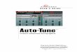 Antares Auto Tune User's Guide - Sonido-7 Tune_OM_RevA.pdf · 2009-03-21 · Antares Auto-Tune pitch correcting software for the Mac and PC. It employs state-of-the-art digital signal