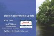 Blount County Market Overview - Maryville Real Estate...Blount County Market Overview Research Provided by Jason Everbach and Vicki Everbach May 2019 Quick Facts The Blount County