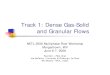Track 1: Dense Gas-Solid and Granular Flows · Track 1: Dense Gas-Solid and Granular Flows NETL 2006 Multiphase Flow Workshop Morgantown, WV June 6-7, 2006 Paul Mort – P&G, Chair