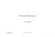 Virtual Memory - University of Waterloopami.uwaterloo.ca/~basir/ece354/chpt8cw-web.pdf · Virtual memory – Memory on disk – Allows for effective multiprogramming and relieves