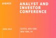 ANALYST AND INVESTOR CONFERENCE - Avanos Medical · Building on solid foundation with differentiated product portfolio and market-leading position Large growing category that lacks
