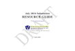 2016 July Submission Resource Guide Draft - Penn...July 2016 Submission: General Information Introduction The Special Education Reporting and Verification System managed by the Pennsylvania
