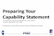 Preparing Your Capability Statement - St. Louis District...Common Capability Statement “Offenses” • Lack of customization • agency or project • Unrelated capabilities on