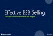 Effective B2B Sellingdownload.microsoft.com/download/B/F/C/BFCF06CC-4324-4185... · 2018-10-16 · Effective B2B selling is about arming yourself with the wealth of information about