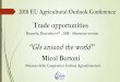 2018 EU Agricultural Outlook Conference · 2018 EU Agricultural Outlook Conference “GIs around the world” Micol Bertoni. Brussels, December 6. th, 2018 - Afternoon session. 