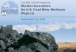 Webinar Market Incentives for U.S. Coal Mine Methane Projects · registries that issue carbon credits or offsets. • Voluntary carbon markets are driven by corporate social responsibility