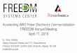 Accelerating WBG Power Electronics Commercialization ......Accelerating WBG Power Electronics Commercialization FREEDM Annual Meeting April 11, 2019 Dr. Victor Veliadis Deputy Executive