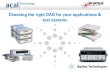 Choosing the right DAQ for your applications & test …...Choosing the right DAQ for your applications & test systems Agenda • Data Acquisition system overview 10 min. • Key Specifications/features