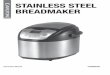 STAINLESS STEEL BREADMAKER - Team Knowhow...Remember to wear the oven gloves to hold the Bread Pan and Knead-ing Paddle. 1. Open the Breadmaker’s Lid. 2. Place a Baking Rack on the