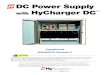 DC Power Supply with HyCharger DC TM - HySecurity · DC Power Supply with HyCharger DC This document is a supplemental document that provides . site planning specifications and other