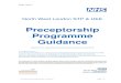Preceptorship Programme Guidance · Preceptorship Programme Guidance Page | 4 e 4 Role of Preceptor Meet with preceptee to agree learning outcomes and action plan to meet standards,
