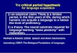 The critical period hypothesis for language acquisition 1) an … · 2017-05-16 · The critical period hypothesis for language acquisition 1) an empirical claim: There is a limited