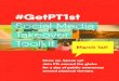#GetPT1st - Build PT · media pages: Facebook, Twitter, Instagram, and Pinterest. We encourage you to share, copy, borrow or steal from these resource sites — whatever makes it