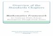 Overview of the Standards ChaptersOverview of the Standards Chapters of the Mathematics Framework for California Public Schools: Kindergarten Through Grade Twelve Adopted by the California