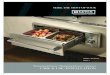 Warming Drawer/Warming Drawer Cabinet CARE & … · CAUTION: UNPLUG the warming drawer before beginning any work. Make sure you READ and UNDERSTAND these instructions BEFORE installation