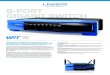 PERFORMANE PERFECTED 8-PORT GIGABIT SWITCHcdn-reichelt.de/documents/datenblatt/E910/LINKSYS... · Linksys continues to expand its WRT family of home networking products with the 8-Port