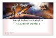 Israel Exiled to Babylon A Study of Daniel 1...such as Dan 1:20 (“ten times”), the beast’s descriptions (Daniel 7, 8 & 11) referring to kings and kingdoms, and both literal and
