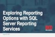 Exploring Reporting Options with SQL Server ... - BKDParticipate in entire webinar Answer polls when they are provided • Groups Group leader is the person who registered & logged