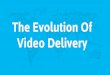 The Evolution Of Video Delivery · squid optimized for CDN, proprietary Video only caching proxy Client side NONE NONE Mid-Stream switching, CDN aware Servers per stream 1 (global)
