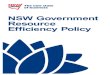 NSW Government Resource Efficiency Policy (GREP) · NSW Government Resource Efficiency Policy 3 Energy NSW Government agencies own and operate facilities and infrastructure that use