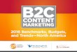 2016 Benchmarks, Budgets, and Trends—North America€¦ · Welcome to B2C Content Marketing 2016: Benchmarks, Budgets, and Trends— North America. The results presented in this